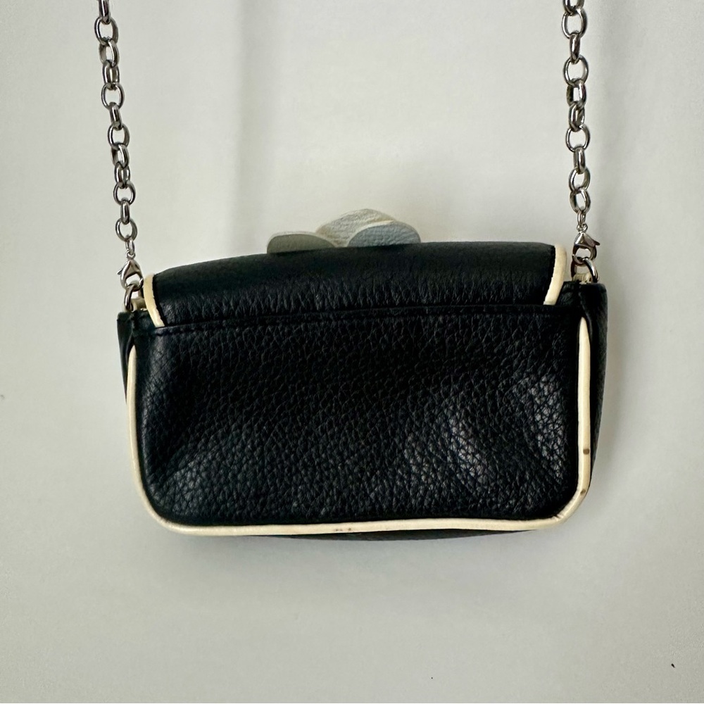 Vintage Brighton Leather Mini Stitched Flower Adjustable Crossbody Purse - Picture 8 of 16